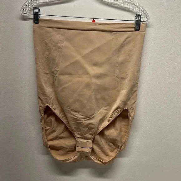 Spanx OnCore Shaping Underwear High Waisted Mid Thigh Soft Nude Tan Plus Size 2X - Picture 1 of 8